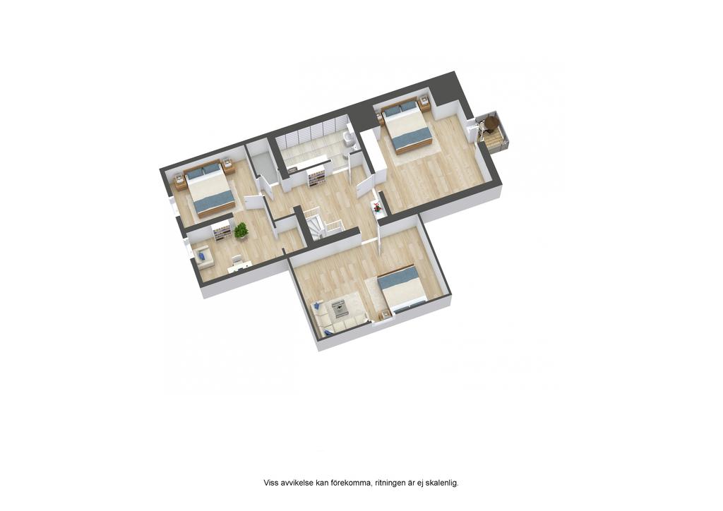 Planlösning övre plan