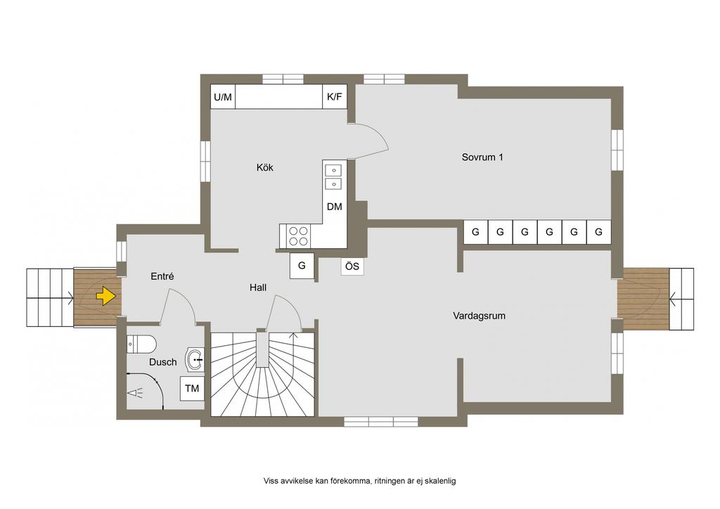 Planlösning, entréplan