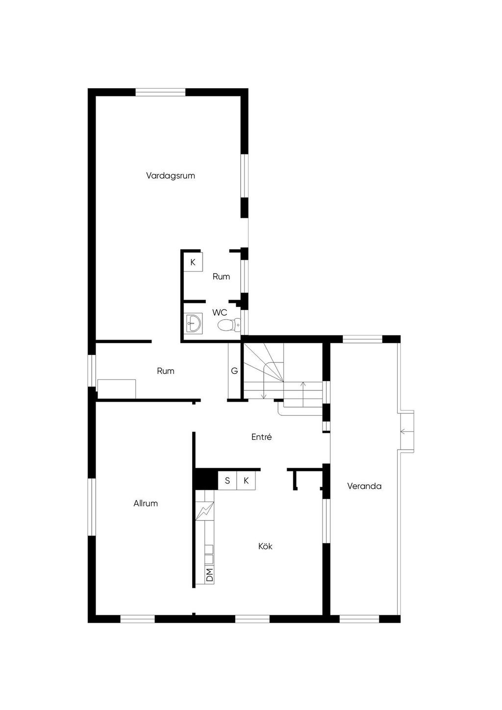 Bostadshuset nr 9 - Entréplan