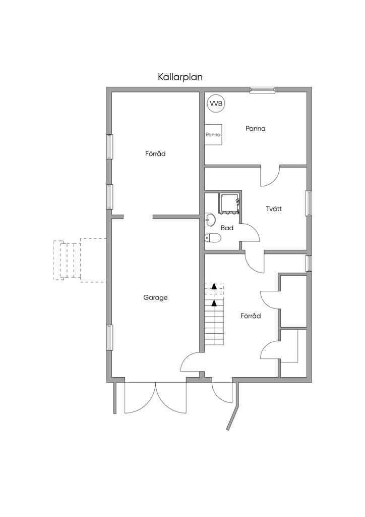 Planritning källarplan