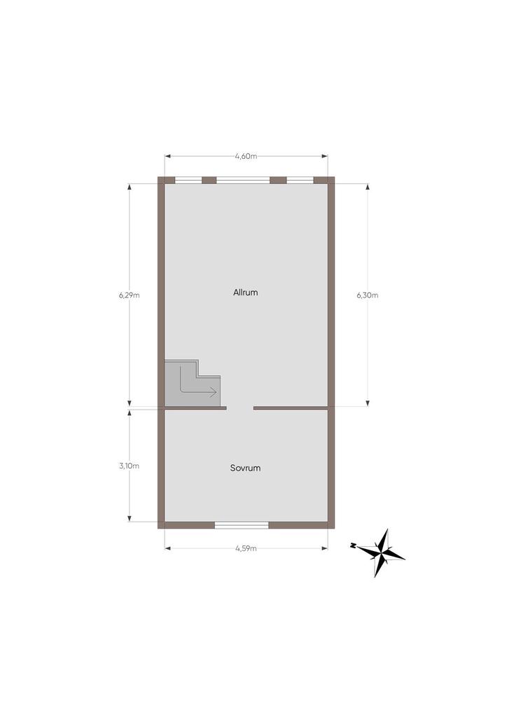 Hus 2 övre plan