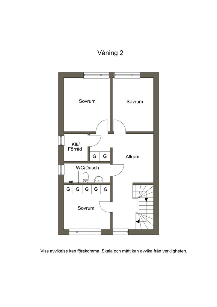 Planritning våning 2