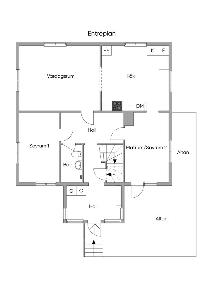 Planlösning entréplan