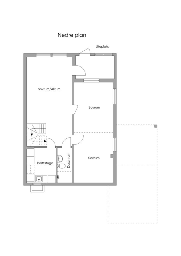 Planskisser Nedre Plan 2D