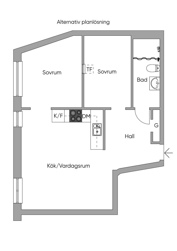 Alternativ planlösning