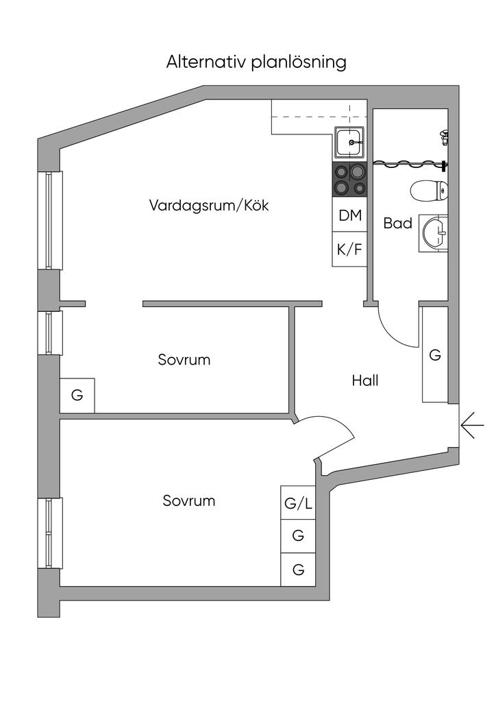 Alternativ planlösning