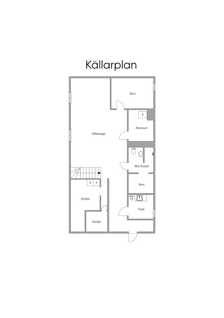 Planlösning källarplan.