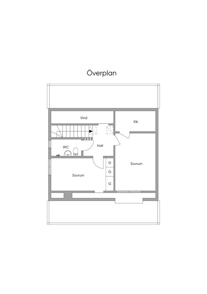 Planlösning övre plan