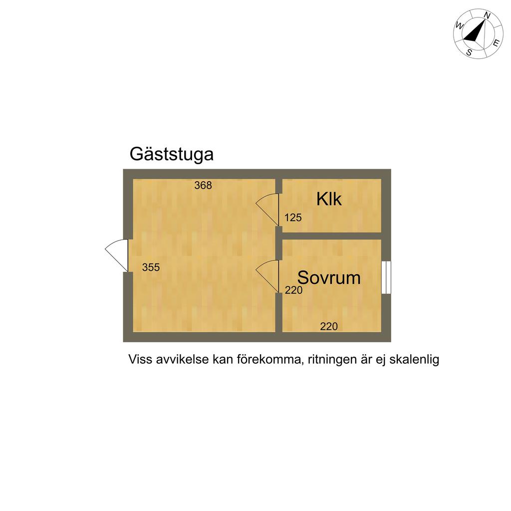 Planritning gäststuga