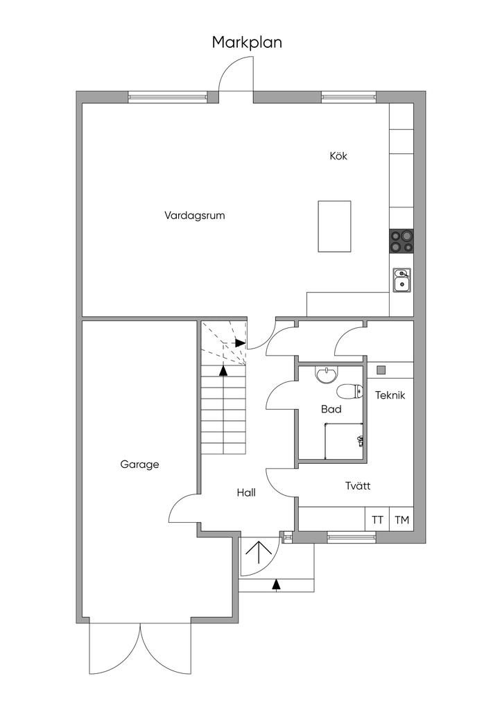 Planlösning entréplan