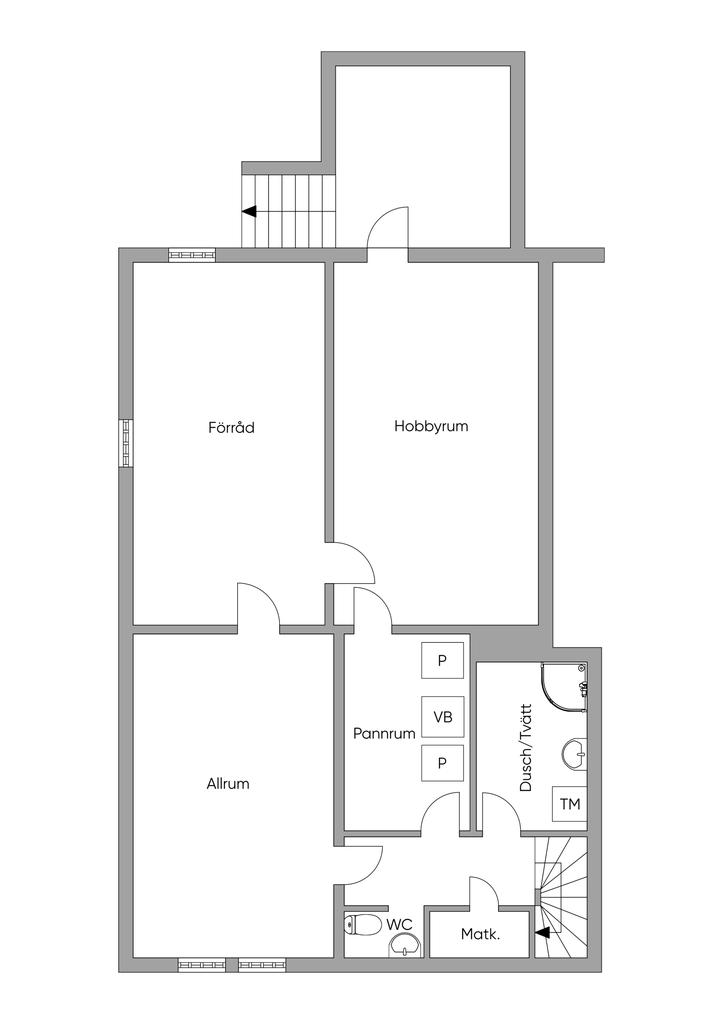 Planlösning källarplan