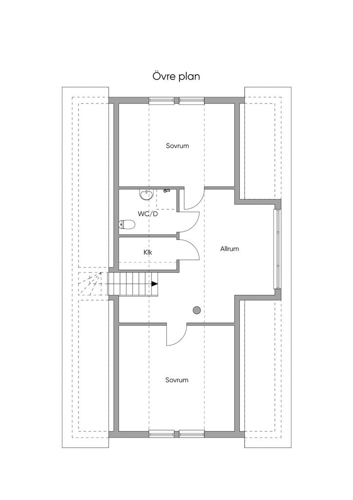 Planritning övre plan