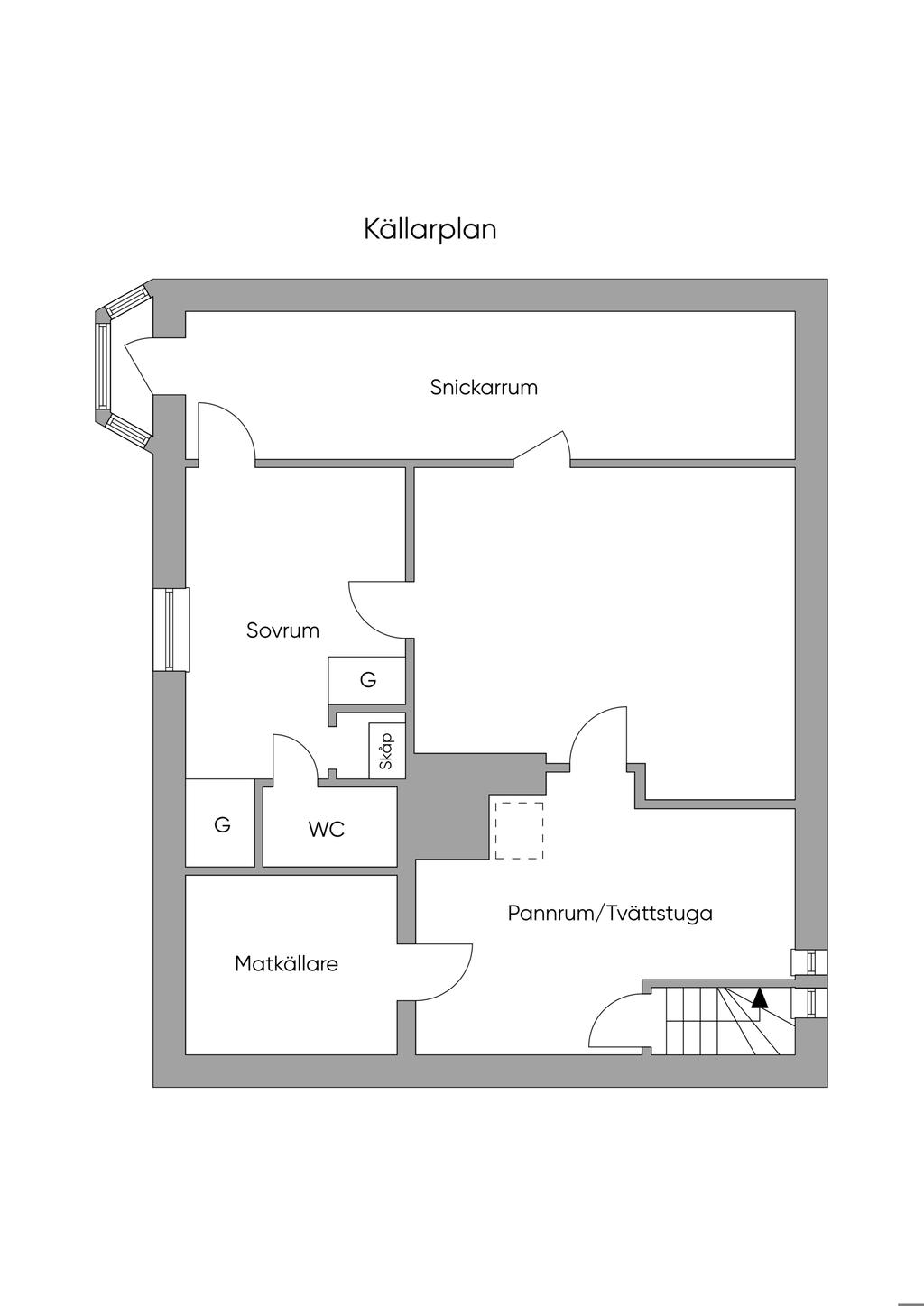 KÄLLARE/SOUTERRÄNGPLAN