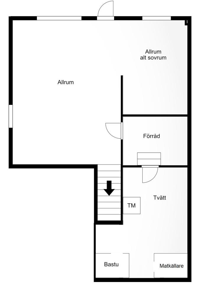 Souterräng- och källarplan