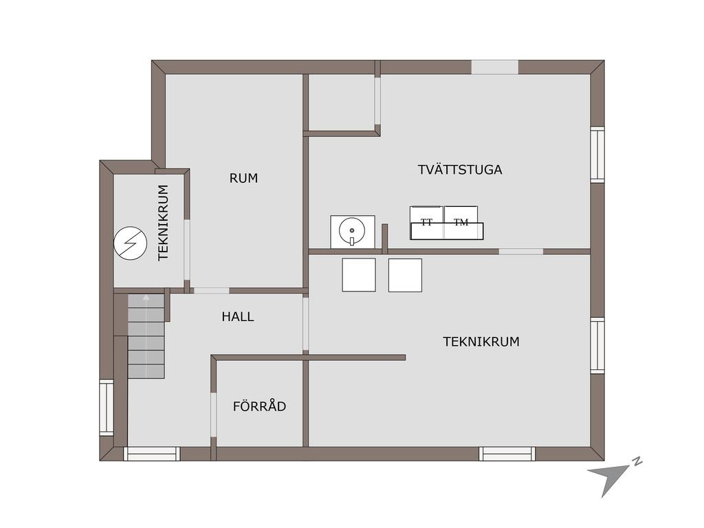 Planritning källarplan