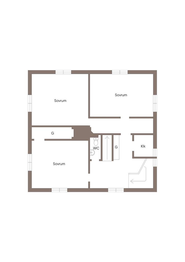 Alt planlösning övre plan
