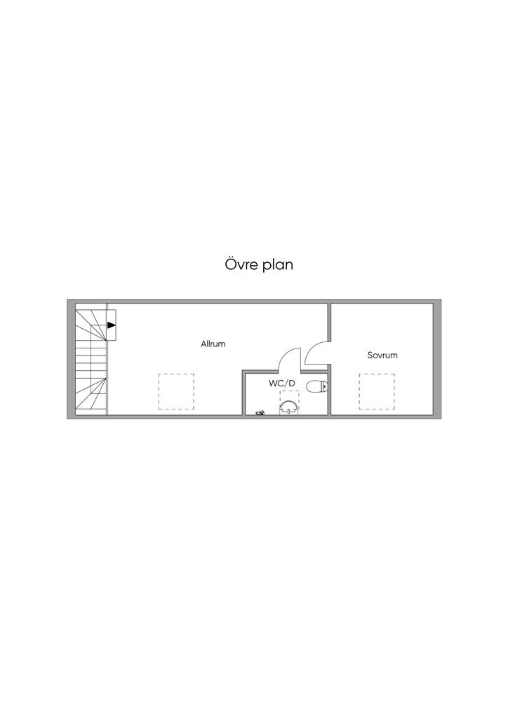 Planritning Övre plan