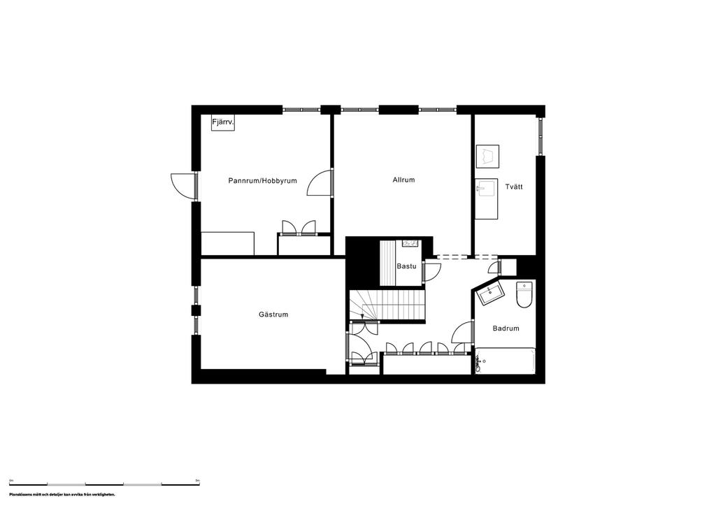 Planlösning, källarplan