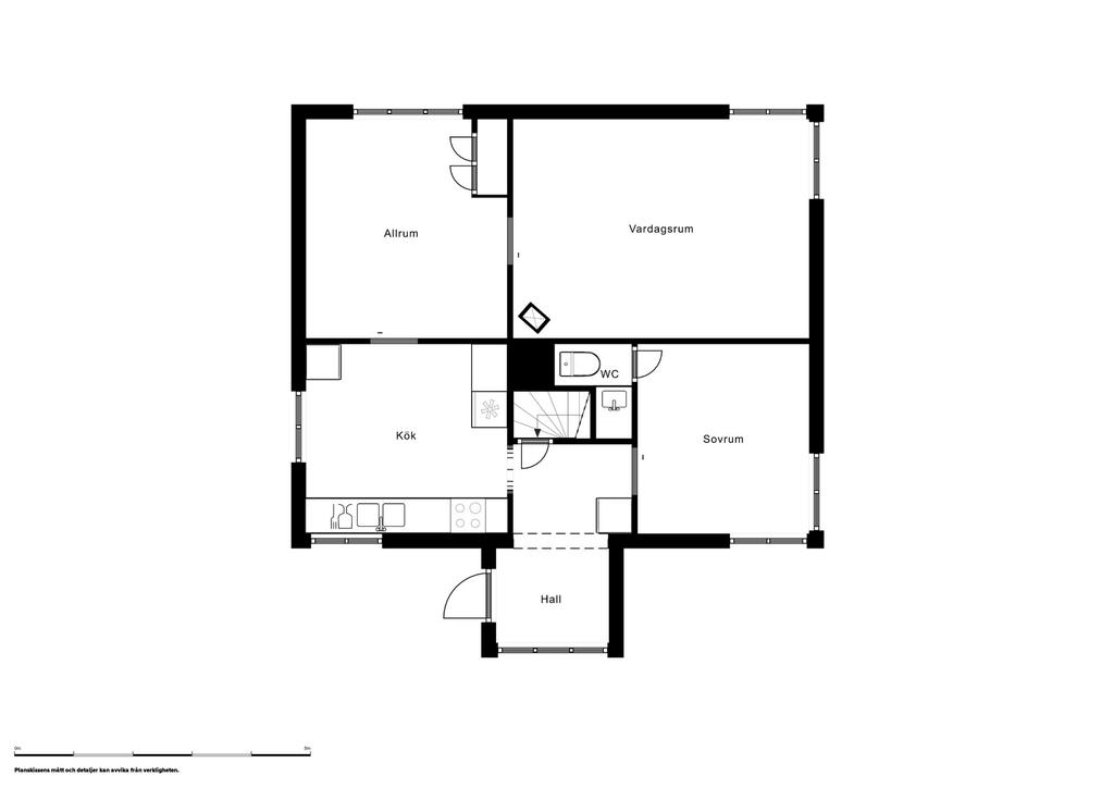 Planlösning, entréplan