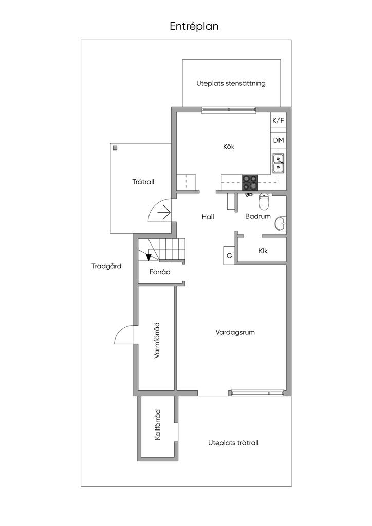 Planlösning entréplan