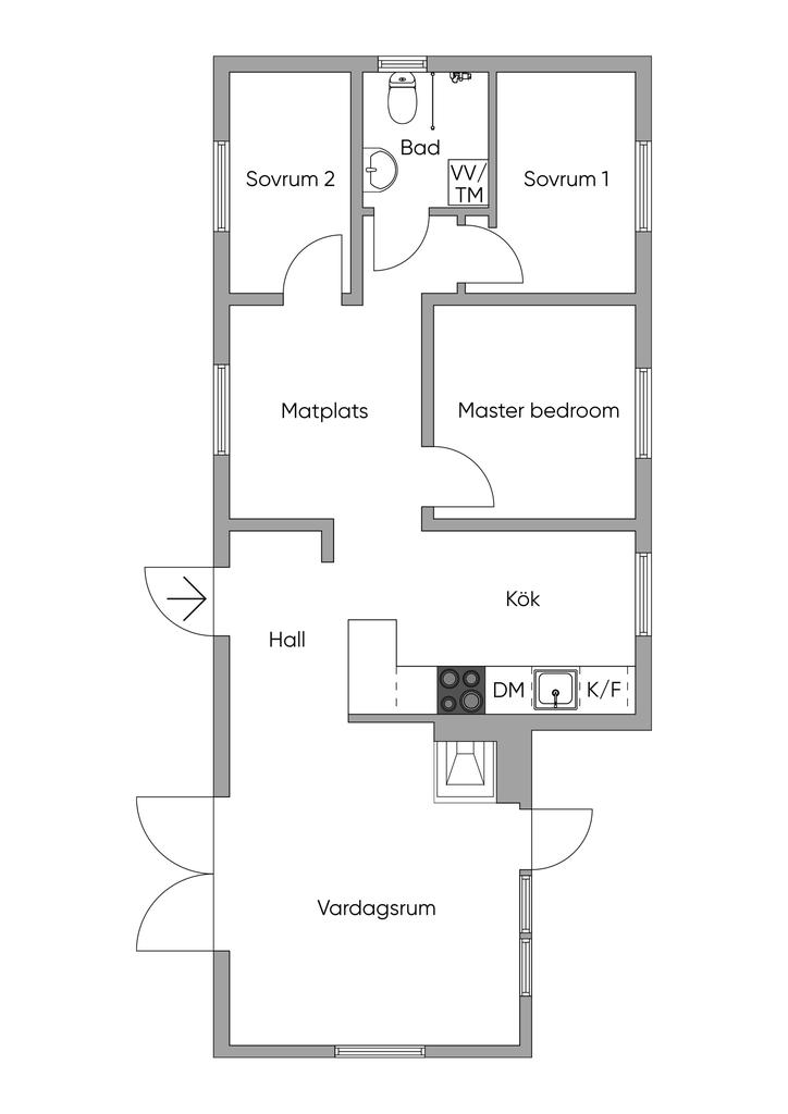 Planlösning 2D