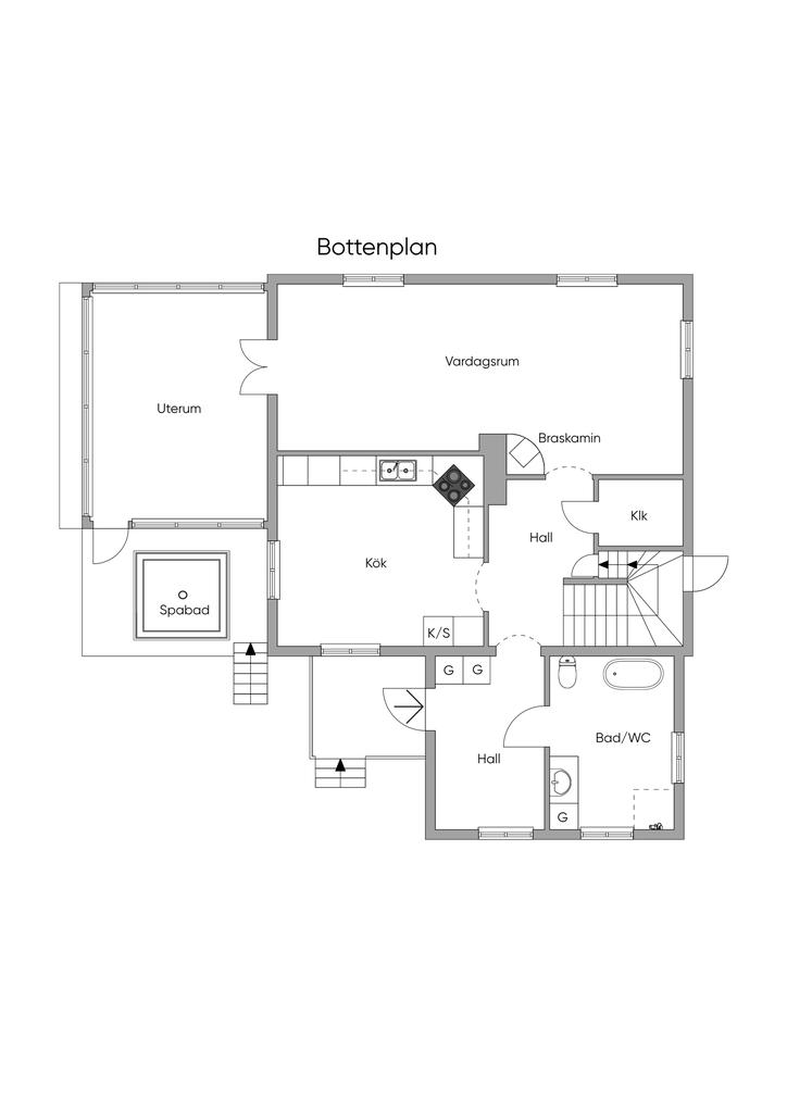 Planlösning bottenplan