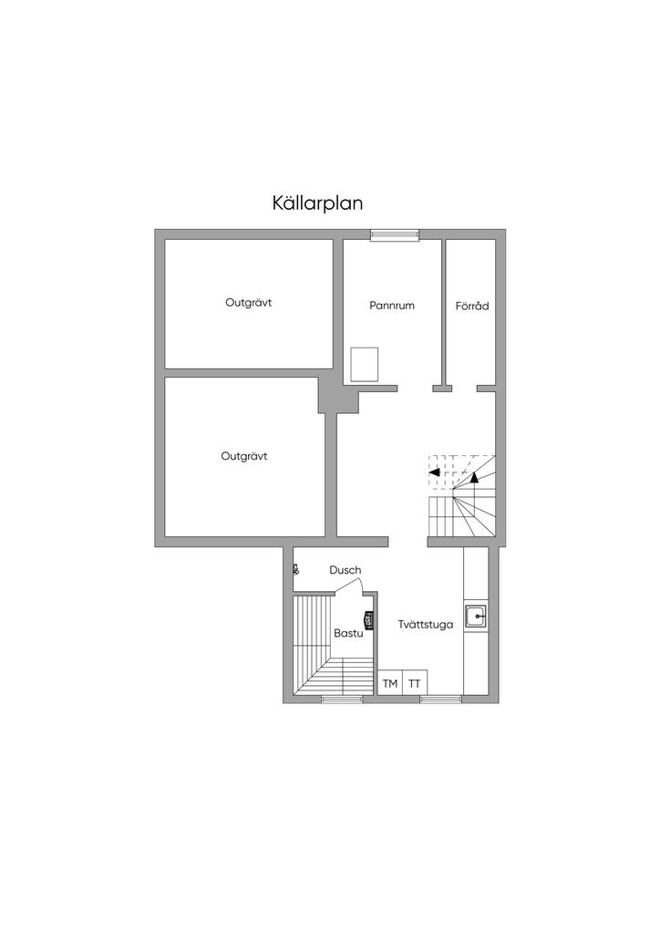 Planlösning källarplan