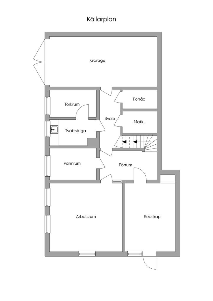 Planlösning källarplan