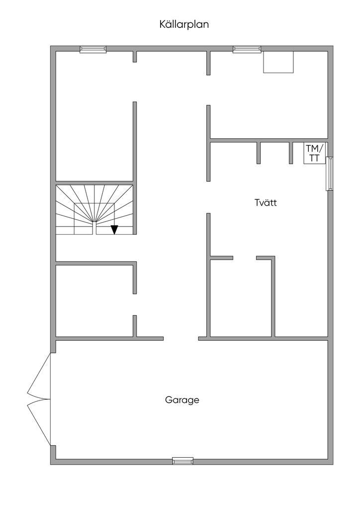 Planlösning källarplan