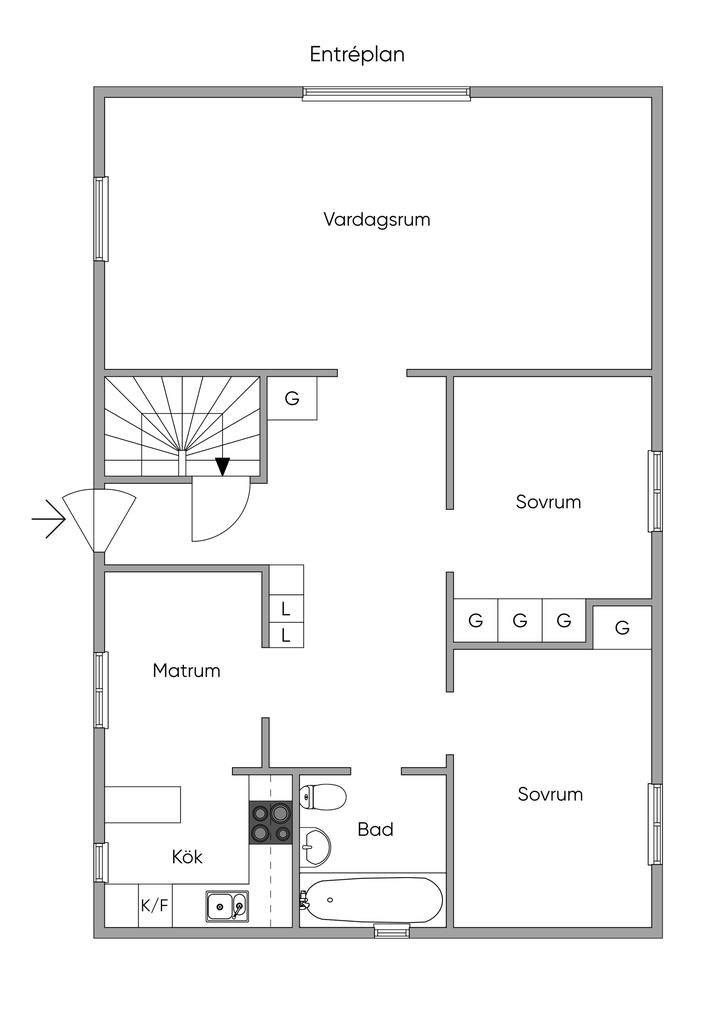 Planlösning entréplan