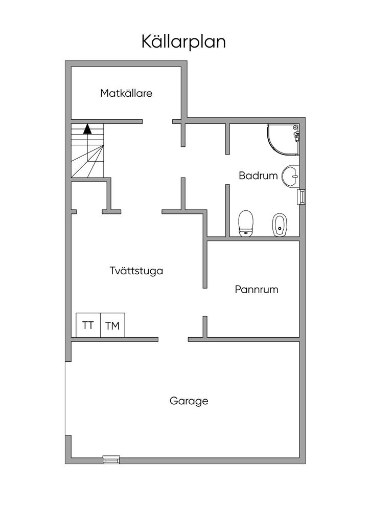 Planlösning källarplan