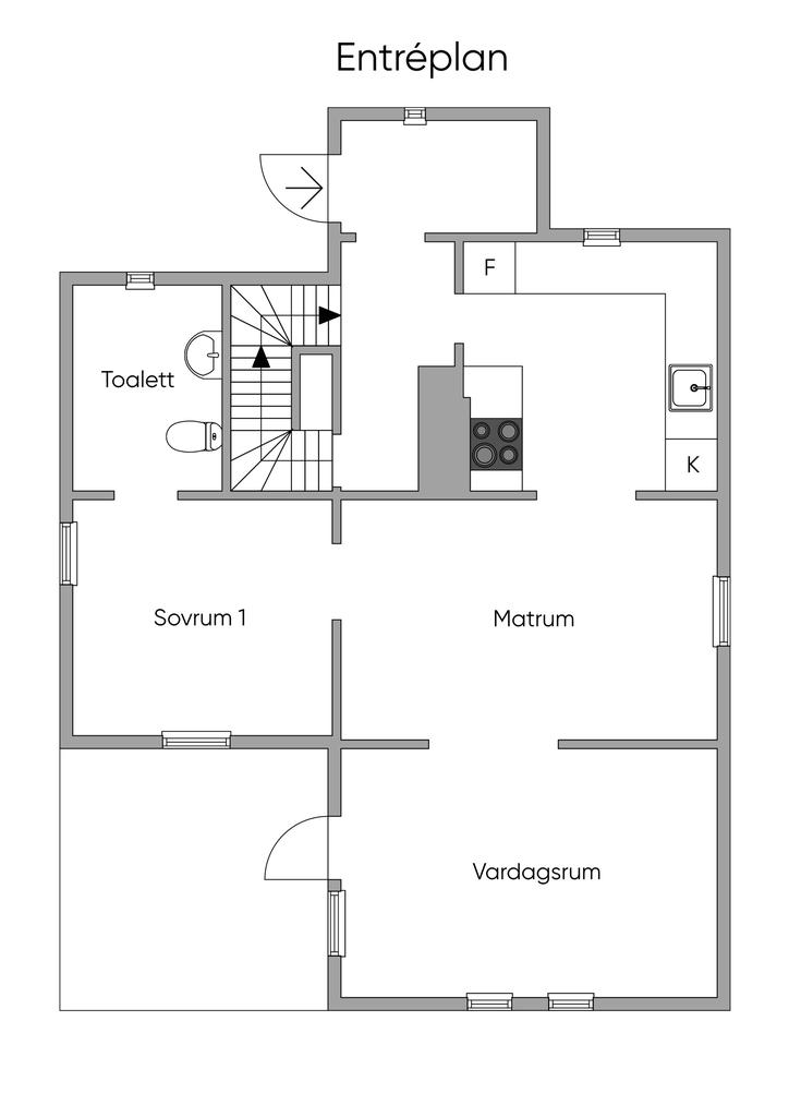 Planlösning entréplan