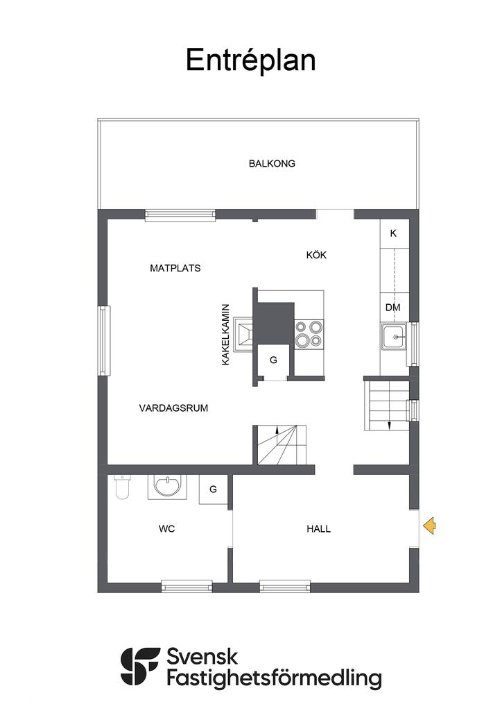 Planritning - Entréplan