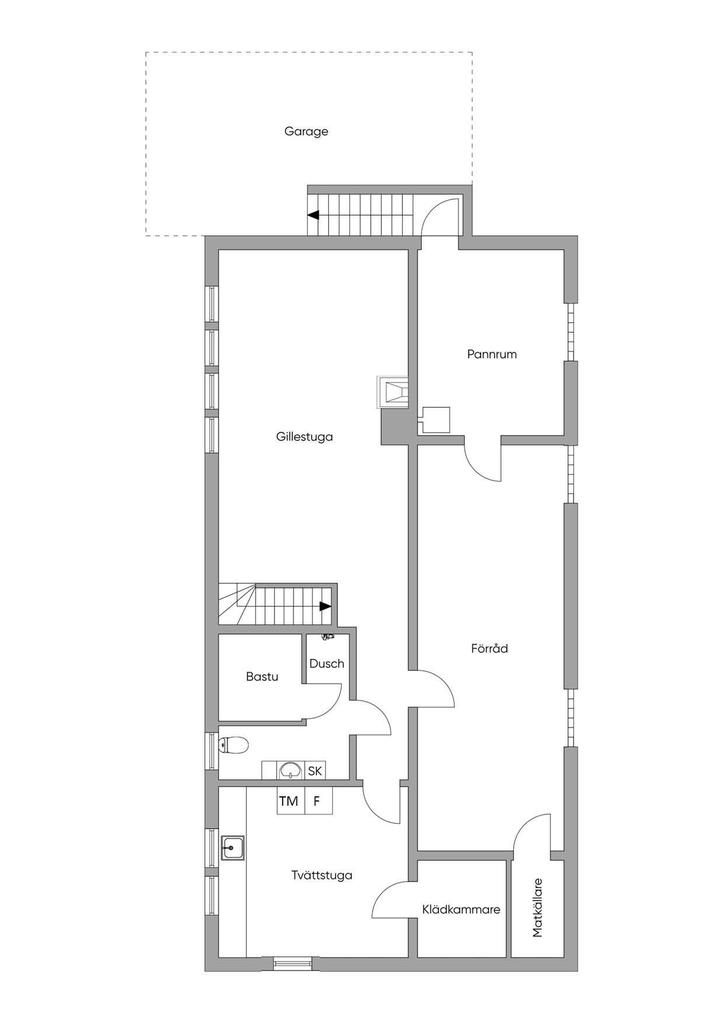Planritning Källarplan