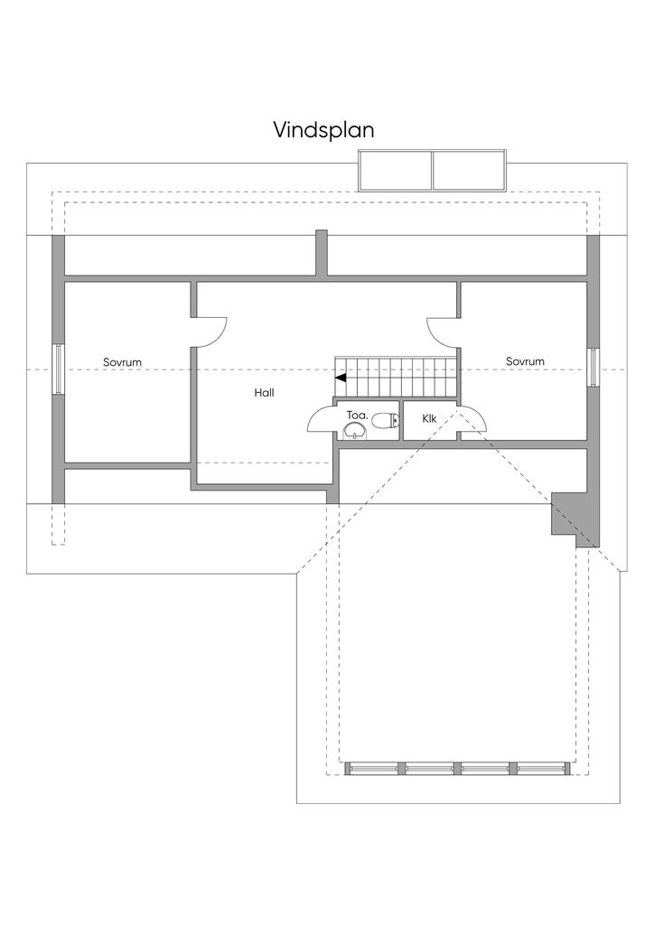 Planlösning vindsplan