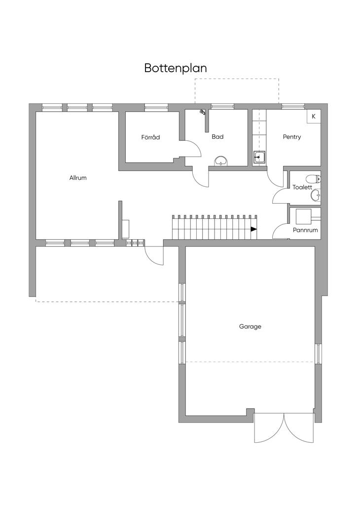 Planlösning bottenplan