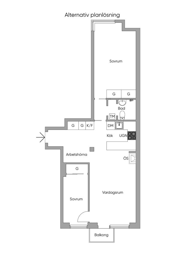 Alternativ planlösning