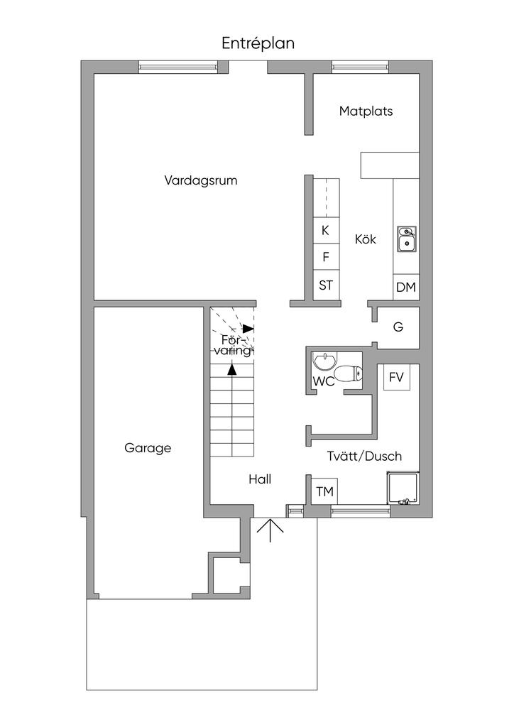 Planlösning entréplan