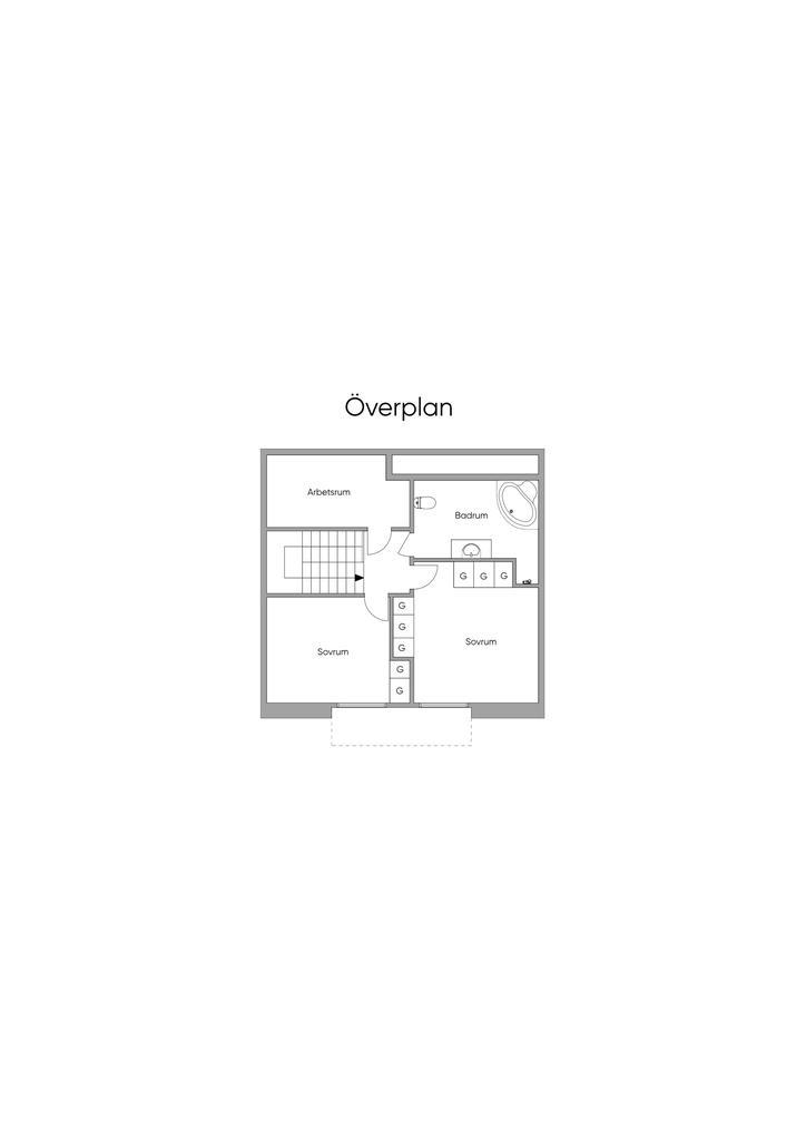 Planlösning övre plan