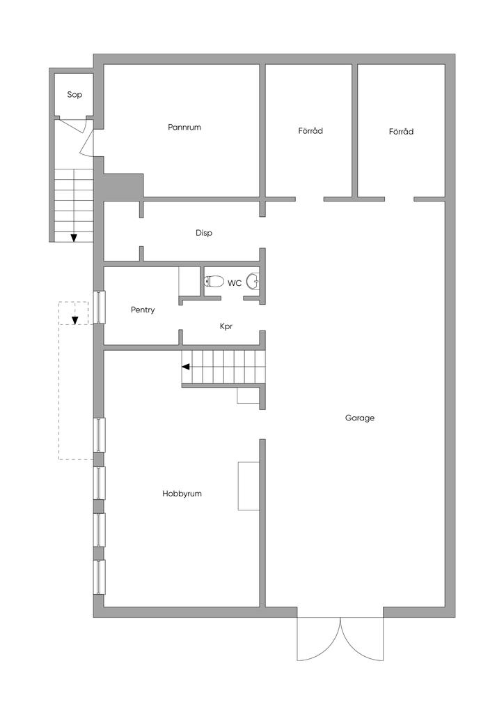 Planlösning källarplan