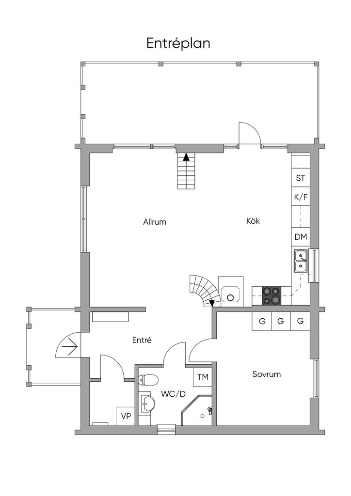 Planlösning entréplan