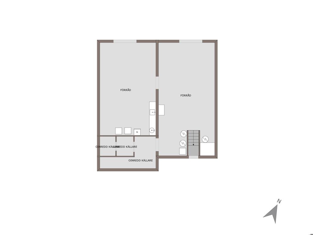 Källarplan (med garageportar)