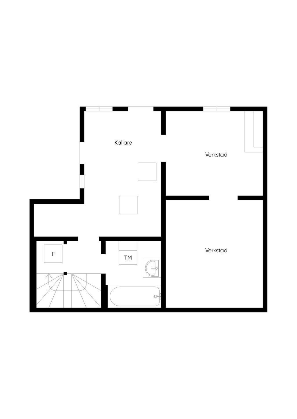 Planritning källarplan