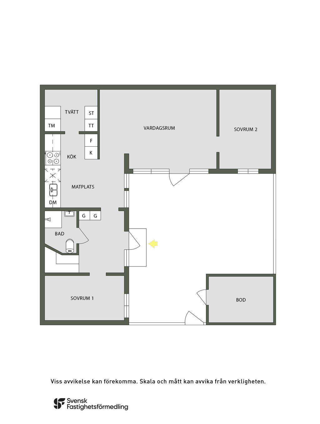 Planlösning entréplan