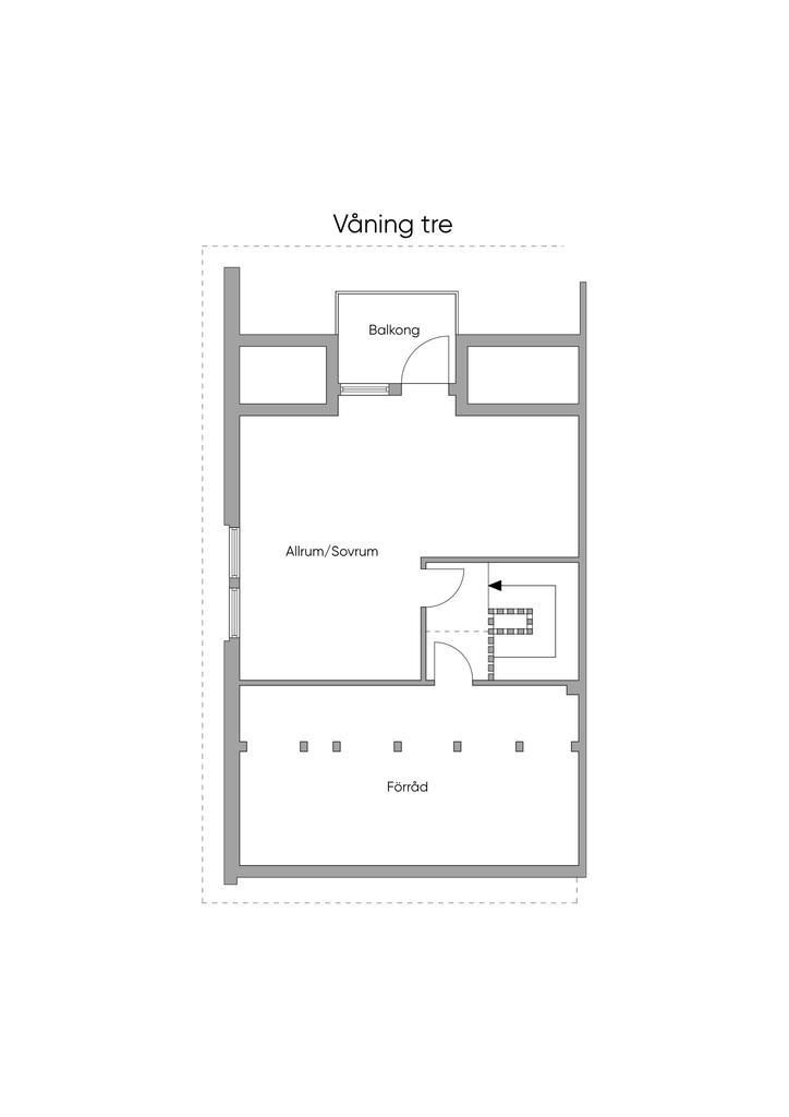 Planlösning våning tre