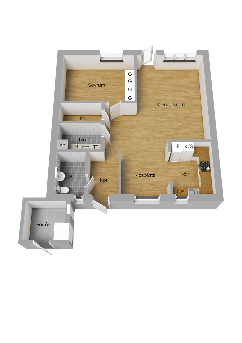 Planlösning 3D