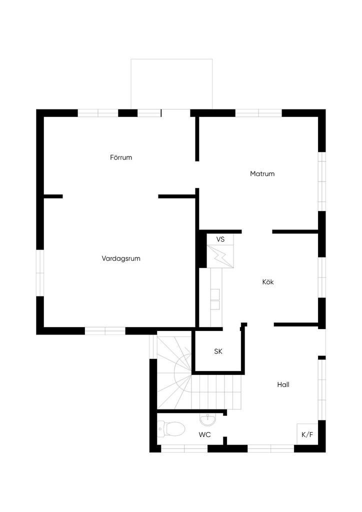 Planlösning bottenplan