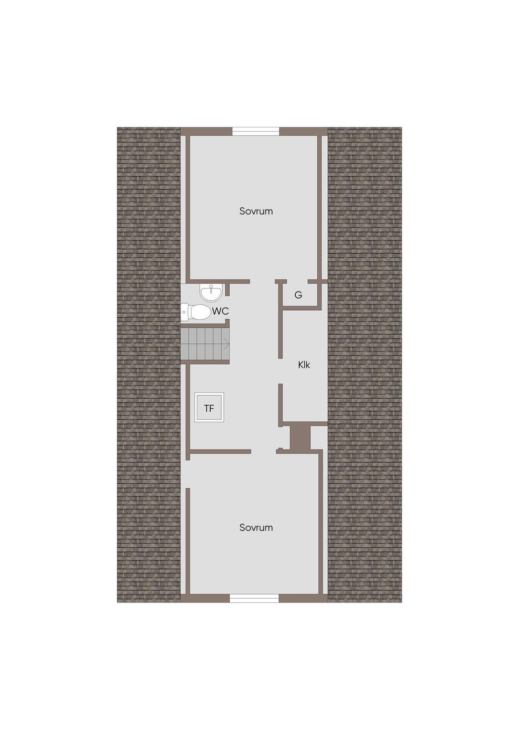 Planritning övre plan