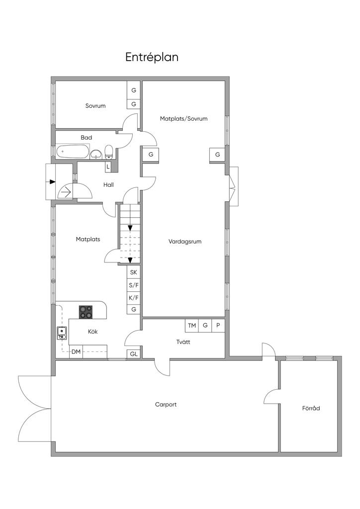 Planlösning entréplan