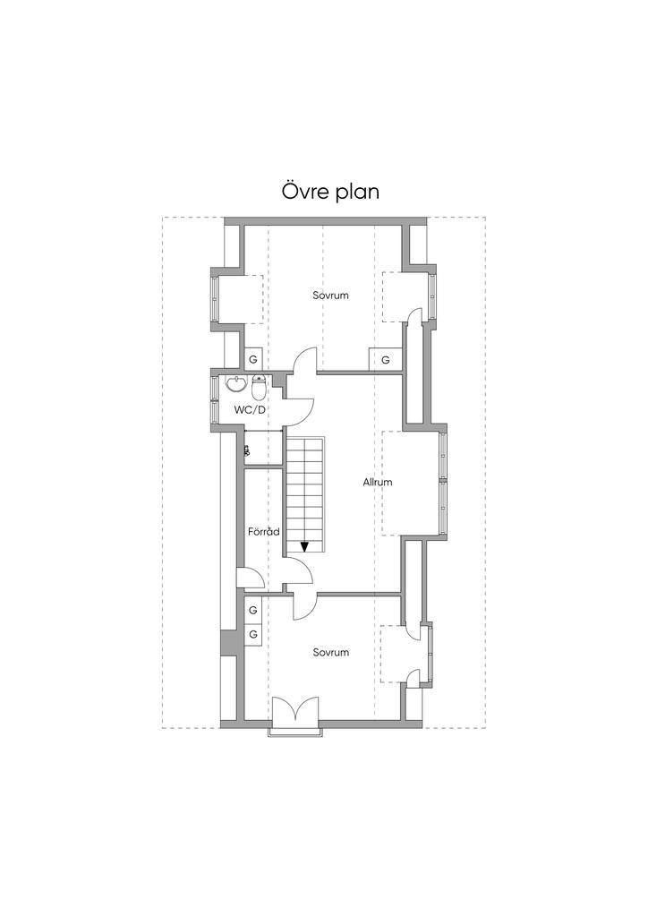 Planlösning övre plan